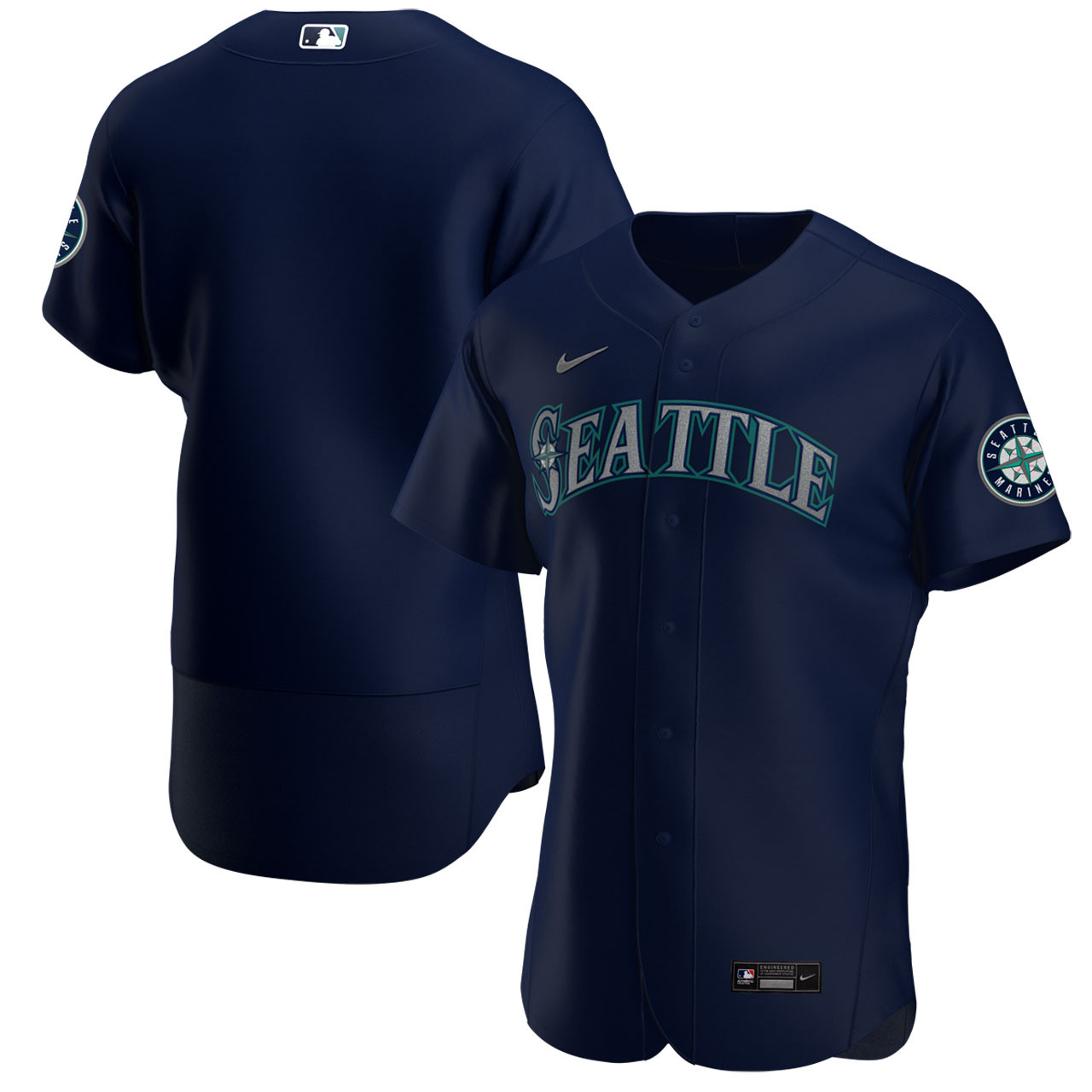 Men's Navy Seattle Mariners ACTIVE PLAYER Custom Stitched MLB Jersey